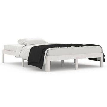 Cadre de lit bois massif 135x190 - Seconde chance durable, Maison & Meubles, Verzenden