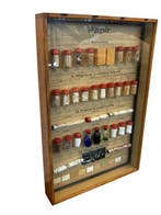 Vitrine - Bois, Verre - Vitrine éducative, Antiquités & Art