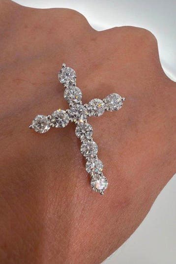 Zonder minimumprijs - Hanger - 14 karaat Witgoud - 2.08ct.