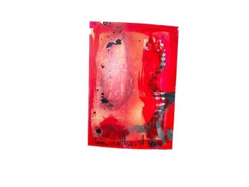 Veiling - Peter Klashorst | Expressionistisch Unica op Papie, Antiek en Kunst, Kunst | Schilderijen | Abstract