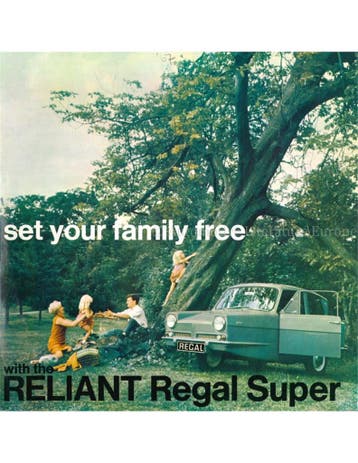 1966 RELIANT REGAL SUPER BROCHURE ENGELS, Nieuw