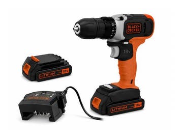 Veiling - Black & Decker boormachine 18V BCD001C2-QW, Doe-het-zelf en Bouw, Gereedschap | Boormachines, Nieuw
