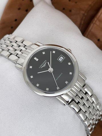 Longines - Elegant Collection Lady Diamonds Automatic -, Handtassen en Accessoires