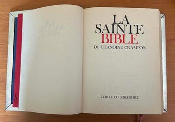 Chanoine Crampon - La Sainte Bible du Chanoine Crampon -, Antiek en Kunst
