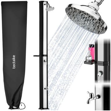 Zonnedouche Ofanto 35 l - zwart/zilver, Doe-het-zelf en Bouw, Verzenden, Nieuw