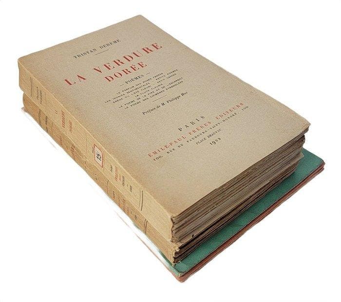 Tristan Derème - Lot de poèmes de Tristan Derème - 1922-1929, Antiek en Kunst, Antiek | Boeken en Manuscripten