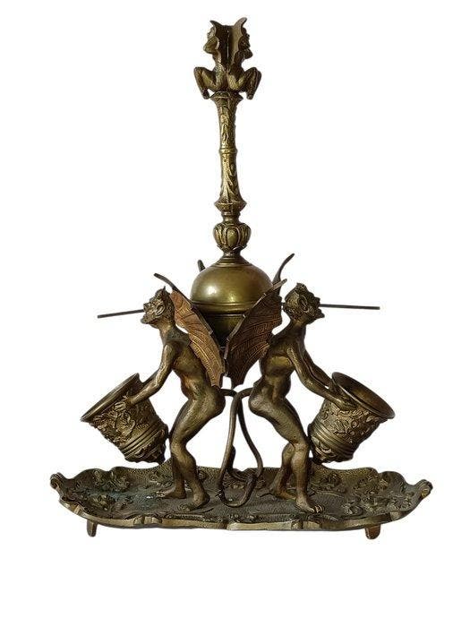 Inktpot - Brons, Antiek en Kunst, Antiek | Overige Antiek