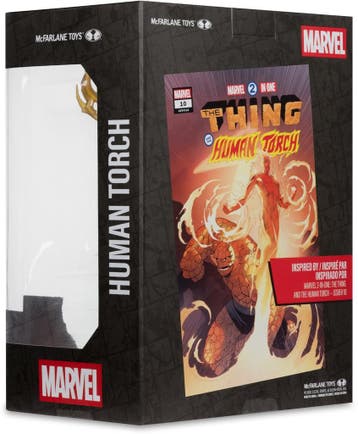 McFarlane Toys Marvel Human Torch Marvel 2-In-1 #10 PVC Stan, Antiek en Kunst, Kunst | Beelden en Houtsnijwerken, Ophalen of Verzenden