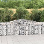 vidaXL Schanskorven 6 st gewelfd 400x30x100/120 cm ijzer, Verzenden, Nieuw