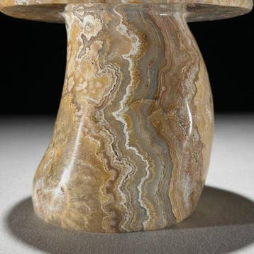 Sans prix de réserve - Sculpture de champignon en agate