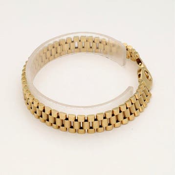 Armband - 14 karaat Geel goud - Rolex schakel, Nieuw