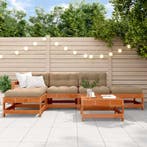 vidaXL Tuin loungeset 6 pcs Wasbruin Massief grenenhout, Jardin & Terrasse, Verzenden, Loungeset