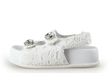 Roberto Festa Slippers in maat 38 Wit, Kleding | Dames, Schoenen, Slippers, Verzenden, Wit, Zo goed als nieuw