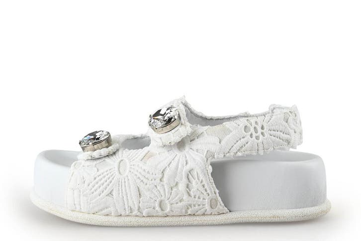 Roberto Festa Slippers in maat 38 Wit, Kleding | Dames, Schoenen, Wit, Zo goed als nieuw, Slippers, Verzenden