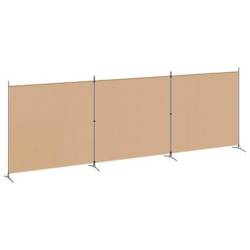 Paravent 4 panneaux 525x180cm Beige - Seconde chance -32%, Verzenden, Nieuw