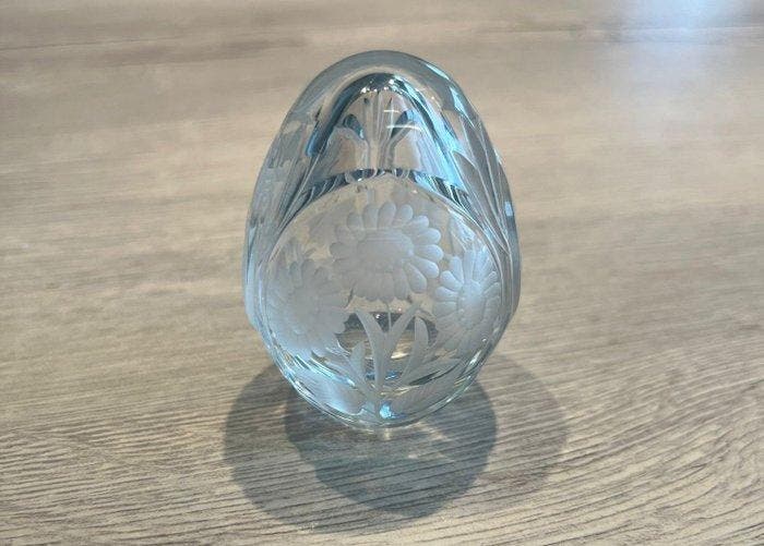 Collection thématique - Deux oeufs Fabergé style en cristal, Antiquités & Art, Curiosités & Brocante