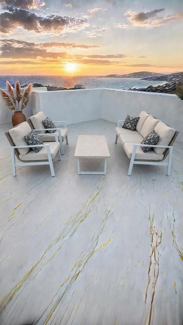 Luxe Loungeset aluminium met weersbestendige kussens 5 pe..., Ophalen of Verzenden, Nieuw