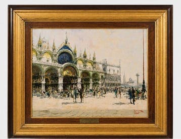 Luigi Pagan (1907-1980) - Piazza San Marco, Antiek en Kunst