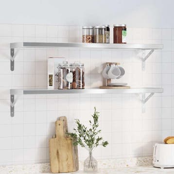 RVS Wandplanken 100x23,5cm - Ideaal voor de klusser - 29%..., Verzenden, Zo goed als nieuw