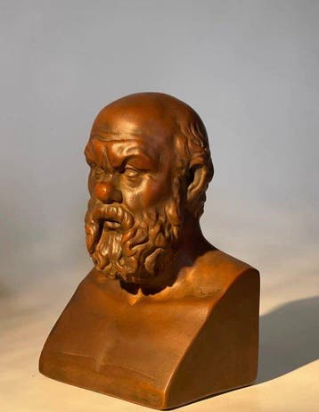 sculptuur, Socrates – Classical Greek Philosopher Bust - 16, Antiek en Kunst