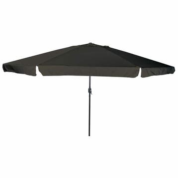 vidaXL Tuinparasol Zwart 394 x 394 x 248 cm Polyester en, Verzenden, Nieuw
