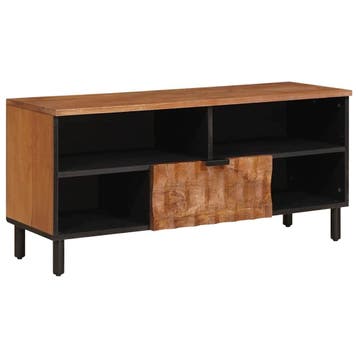 vidaXL TV Kast met lade Acacia Bruine Afwerking 100 x 33 x, Verzenden, Nieuw