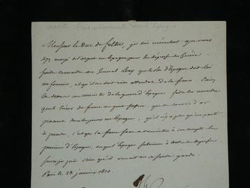 Signé ; Napoléon Bonaparte [de sa main] - Exceptionnelle