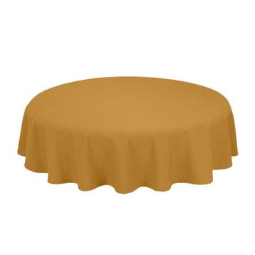 Tafelkleed Rond Gold Geel 178cm Ø - Treb SP, Huis en Inrichting, Verzenden, Nieuw, Overige kleuren, Tafelkleed of Tafelzeil