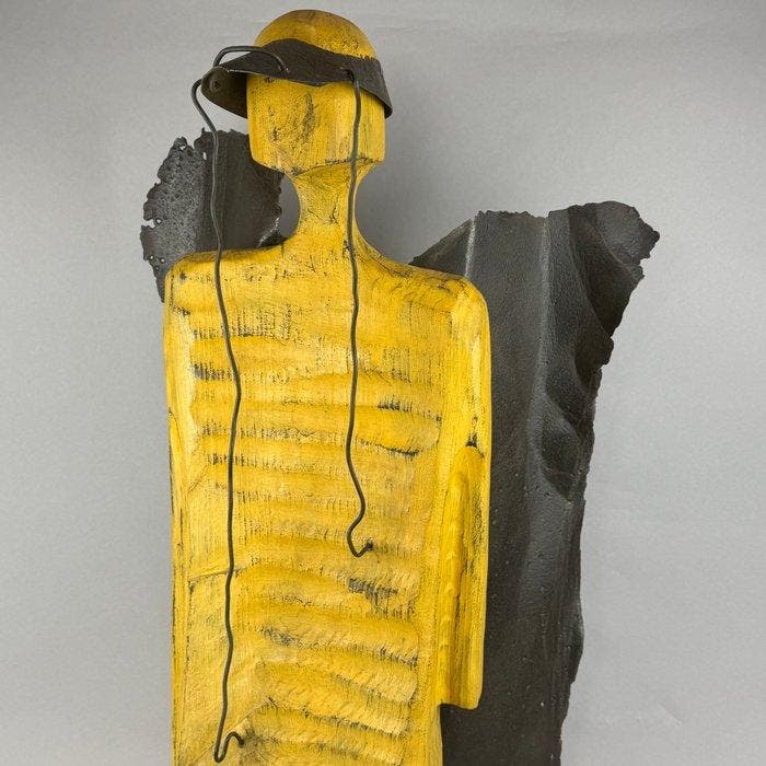 Karol Dusza (XX-XXI) - „THE GUARDIAN ANGEL” 77cm, Antiquités & Art, Art | Objets design