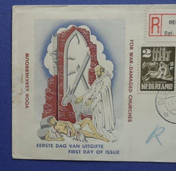 Nederland 1950 - LASTIGE FDC Uitgave J. Boom BO6 Kerken 1e