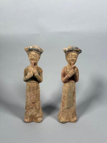 Oud Chinees, Tang-dynastie Terracotta Mingqi - 25 cm