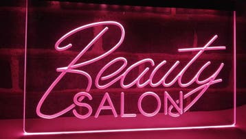 Beauty salon neon bord lamp LED verlichting reclame lichtbak, Verzenden