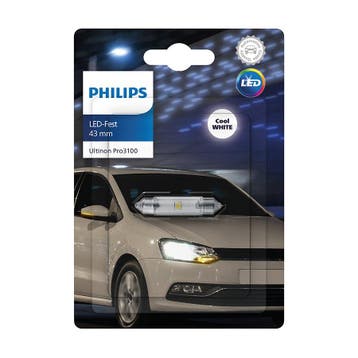 Philips SV8.5 Festoon 43mm Koudwit 6000K 12V, Auto-onderdelen, Verzenden, Nieuw
