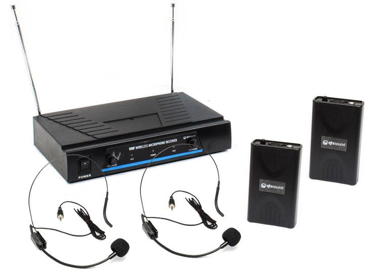 Qtx Sound VN2 Draadloos Headset Microfoon Systeem VHF 174.1, Musique & Instruments, Boîtiers & Valises