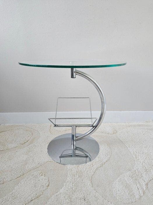 Table dappoint - Chrome, Verre, Antiquités & Art, Art | Objets design
