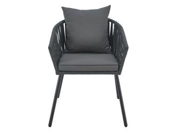 Veiling - Touwstoelen - Set van 2 - Donkergrijs