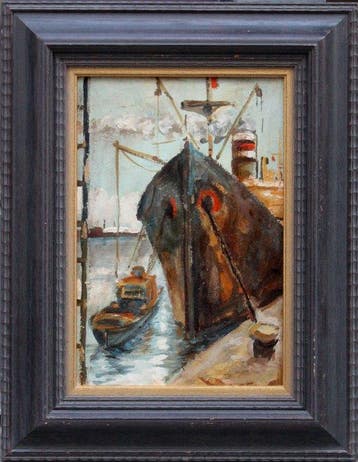 Boris Moiseevitsh Ebers (1889-1971) - Cargo ship in the