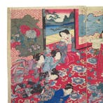 Kaiko Seishi Mayu Kenjo-zu  (Presenting Silkworms to, Antiek en Kunst