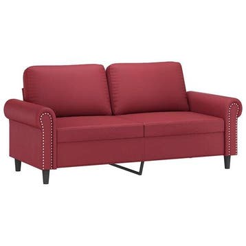 Canape 140cm rouge vin : votre seconde chance a -47%, Verzenden, Nieuw
