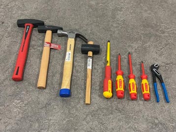 Veiling - Bevestiging- en demontage set 9-delig, Doe-het-zelf en Bouw, Gereedschap | Handgereedschap, Nieuw