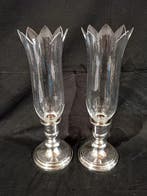 Christofle - cristofler - Kandelaar - cristallo Silverplate, Antiek en Kunst