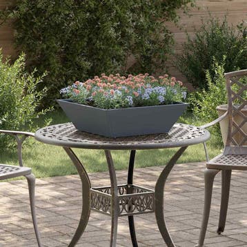 vidaXL Plantenbak 5 st Antraciet 50 x 50 x 15 cm Koudgewalst, Verzenden