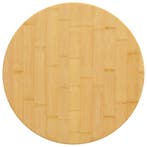 vidaXL Tafelblad Ø 50x2,5 cm bamboe, Verzenden, Nieuw