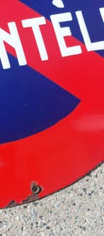 Sauf pour la clientèle - Plaque émaillée - Acier