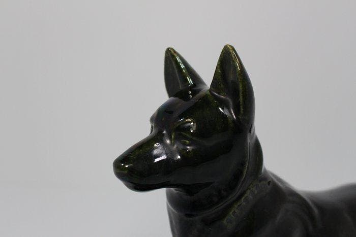 Fontinelle - Statue, Liggende herdershond - 18.5 cm -, Antiquités & Art, Art | Objets design