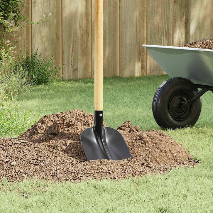 vidaXL Schep Hoofd 4 pcs Zwart 34,5 x 24 cm Gepoedercoat, Tuin en Terras, Hand-tuingereedschap, Nieuw, Verzenden