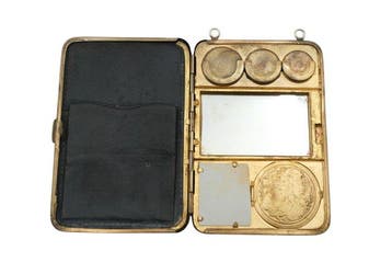 Coin Purse Vanity Case with Mirror 19th century -