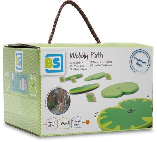 BS Toys Wiebelpad - Vloerspel - Evenwichtsspel - Hout - C..., Kinderen en Baby's, Speelgoed | Overig, Nieuw, Verzenden