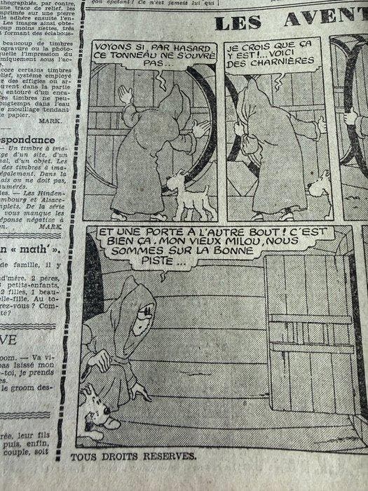 Soir Jeunesse -Rare publication sur 2 pages -papier de, Livres, BD