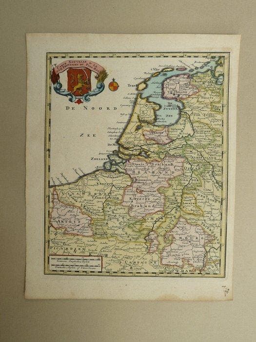 Nederland - België, Luxemburg; Hendrik de Leth - Carte, Boeken, Atlassen en Landkaarten